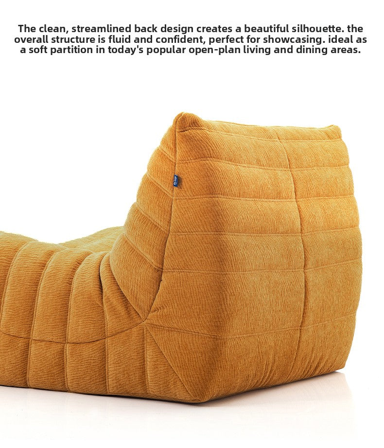 The caterpillar-shaped beanbag sofa is perfect for sleeping or relaxing in the living room, balcony, or bedroom.MM09