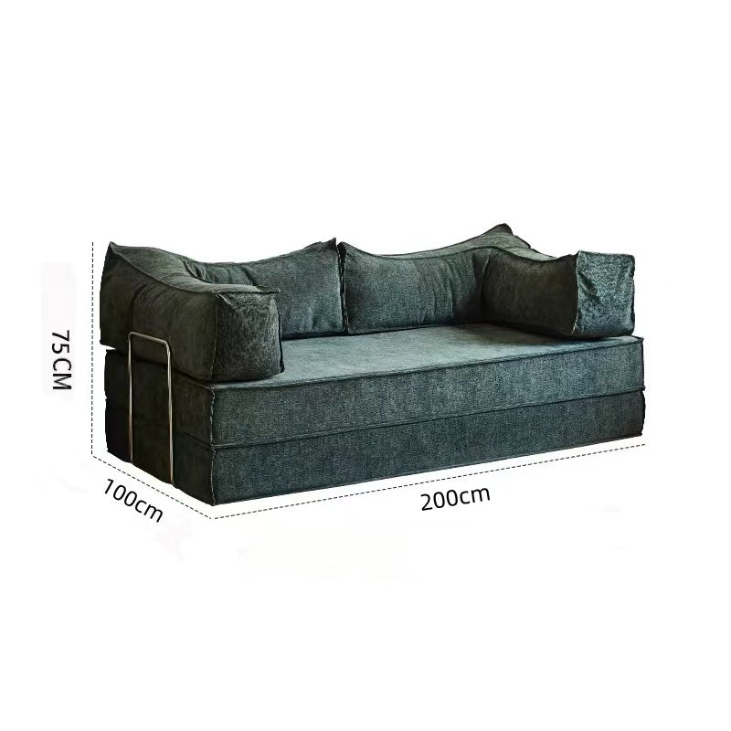 Pudding Compression Sofa Bed Dual-Use Retro Style Modular Folding Fabric Sofa NB-03