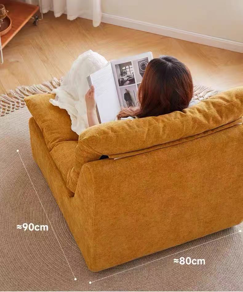 Small apartment balcony, living room armchair, study, bedroom casual fabric compression sofa MMC02