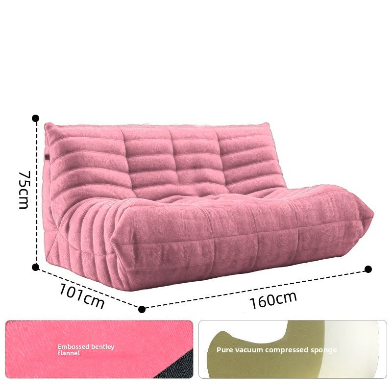The caterpillar-shaped beanbag sofa is perfect for sleeping or relaxing in the living room, balcony, or bedroom.MM09