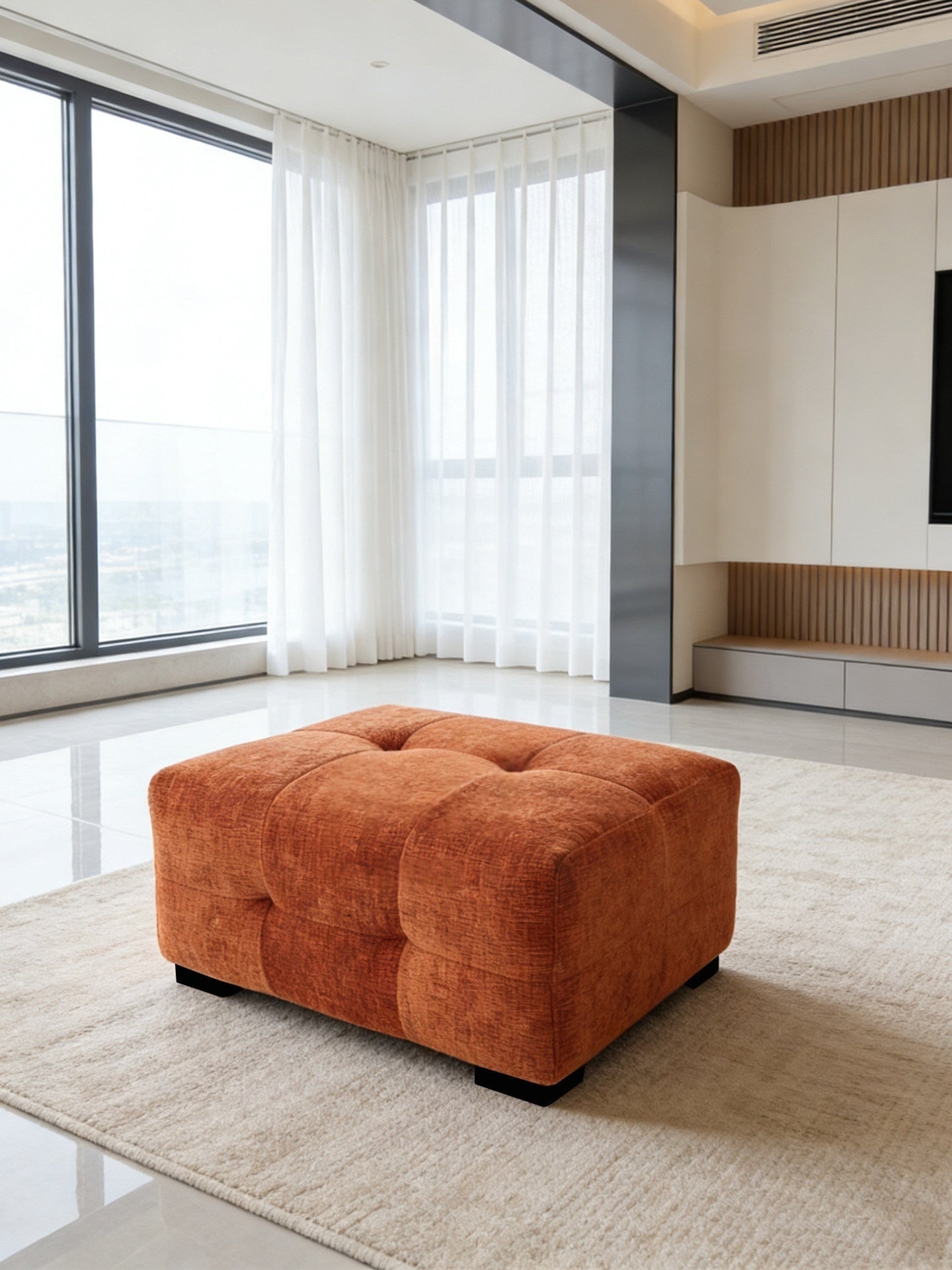 Fabric sofa, ottoman, living room shoe changing seat NC-99