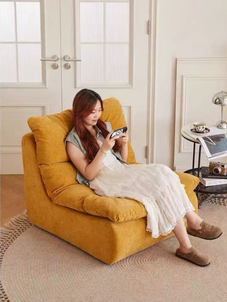 Small apartment balcony, living room armchair, study, bedroom casual fabric compression sofa MMC02