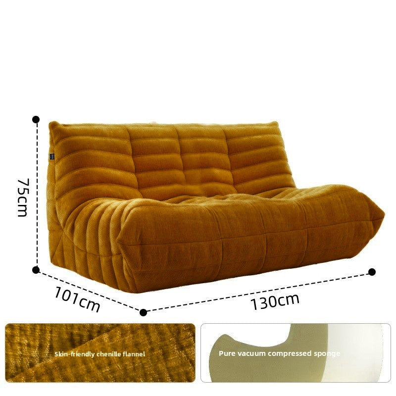 The caterpillar-shaped beanbag sofa is perfect for sleeping or relaxing in the living room, balcony, or bedroom.MM06